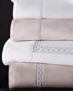 Image 2 of 3: Sferra Millesimo Queen Sateen Duvet Cover