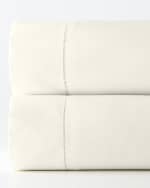 Image 1 of 2: Sferra Millesimo Queen Sateen Flat Sheet