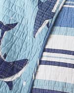 Image 1 of 2: Levtex Sammy Shark Quilt Set