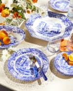 Image 2 of 2: Spode Blue Italian Dinner Plates, Set of 4