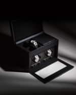 Image 2 of 7: WOLF Axis Double Watch Winder with Storage