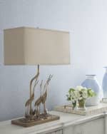 Image 3 of 4: Neiman Marcus Gathering of Cranes Lamp