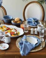 Image 4 of 6: Juliska Berry & Thread Chambray Dinner Plate