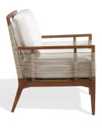 Image 2 of 4: Palecek Amalfi Outdoor Lounge Chair with Cushions