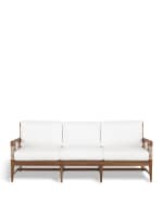 Image 3 of 5: Palecek Amalfi Outdoor Sofa with Cushions
