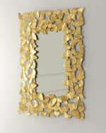 Image 3 of 4: Jamie Young Ginkgo Leaf Mirror