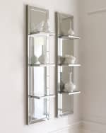 Image 1 of 3: Mirrored Shelf Wall Panel