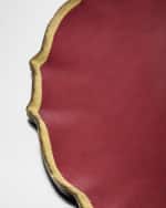 Image 3 of 3: Vietri Baroque Glass Red Service Plate/Charger