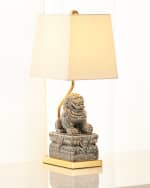 Image 3 of 3: Regina Andrew Foo Dog Ceramic Table Lamp