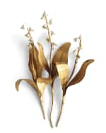 Image 2 of 2: Tommy Mitchell Original Gilded Lily of the Valley on Linen