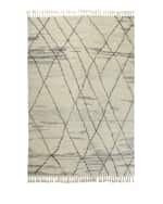 Image 2 of 4: Calvin Klein Kirsten Hand-Knotted Shag Area Rug, 6' x 8'