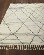 Image 1 of 4: Calvin Klein Kirsten Hand-Knotted Shag Area Rug, 6' x 8'