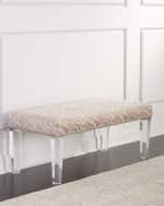 Image 3 of 3: Massoud Pantone Bench with Acrylic Legs