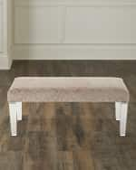 Image 1 of 3: Massoud Pantone Bench with Acrylic Legs