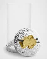 Image 3 of 4: Michael Aram Gold Orchid 11.5" Large Canister