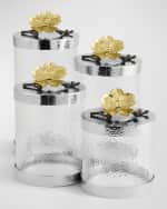 Image 5 of 6: Michael Aram Gold Orchid Small Canister
