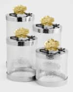 Image 5 of 6: Michael Aram Gold Orchid Medium Canister