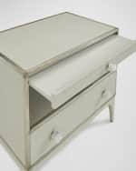 Image 2 of 3: John-Richard Collection Marais Linen Nightstand
