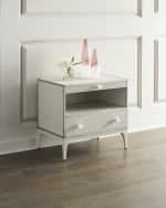 Image 3 of 3: John-Richard Collection Marais Linen Nightstand