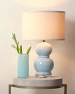 Image 2 of 2: Jamie Young Bubble Ceramic Table Lamp, Starlight Blue