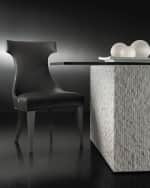 Image 2 of 2: Bernhardt Octavia Arctic Marble Dining Table
