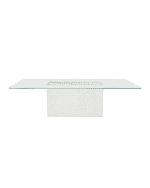 Image 1 of 2: Bernhardt Octavia Arctic Marble Dining Table