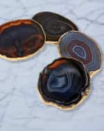 Image 2 of 3: ANNA New York Midnight Agate Lumino Coasters, 4-Piece Set