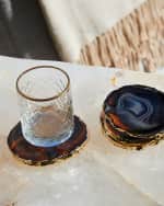 Image 3 of 3: ANNA New York Midnight Agate Lumino Coasters, 4-Piece Set