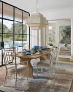 Image 2 of 3: Neiman Marcus 20-Piece Pavoes Blue and Green Dinnerware Set