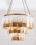 Image 1 of 3: John-Richard Collection Twilight 16-Light Glass Chandelier