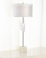 Image 3 of 3: John-Richard Collection Furls Of White Lamp