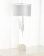 Image 1 of 3: John-Richard Collection Furls Of White Lamp