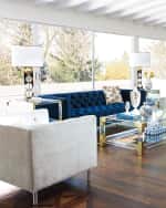 Image 2 of 4: Jonathan Adler Gilded Muse Gala Round Vase