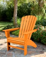Image 1 of 2: POLYWOOD Nautical Curveback Adirondack Chair