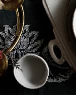 Image 2 of 3: Vietri Lastra Condiment Bowl, Light Gray