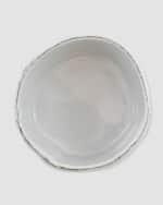 Image 3 of 3: Vietri Lastra Condiment Bowl, Light Gray