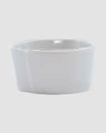Image 1 of 3: Vietri Lastra Condiment Bowl, Light Gray