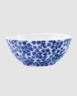 Image 1 of 3: Vietri Santorini Flower Small Serving Bowl