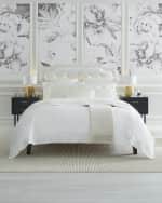 Image 1 of 3: Sferra Egyptian Cotton Full/Queen Duvet Cover
