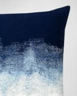 Image 2 of 3: Elaine Smith Artful Sunbrella Pillow, Dark Blue