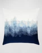 Image 1 of 3: Elaine Smith Artful Sunbrella Pillow, Dark Blue