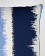 Image 3 of 7: Elaine Smith Murmur Sunbrella Pillow, Dark Blue