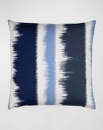 Image 4 of 7: Elaine Smith Murmur Sunbrella Pillow, Dark Blue