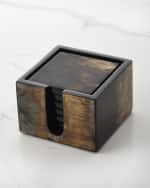 Image 1 of 3: LADORADA Horn Veneer Coasters, Set of 6