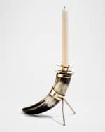Image 2 of 3: LADORADA Solitaire Horn Candleholder