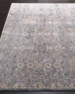 Image 2 of 3: Lauren Ralph Lauren Belvoir Light Blue Power-Loomed Rug, 2' x 8'