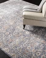 Image 1 of 3: Lauren Ralph Lauren Belvoir Light Blue Power-Loomed Rug, 2' x 8'