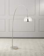 Image 1 of 6: Neiman Marcus Arched Floor Lamp