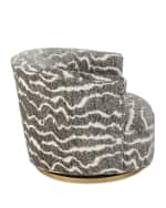 Image 3 of 5: Haute House Diane Swivel Chair