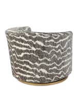 Image 5 of 5: Haute House Diane Swivel Chair